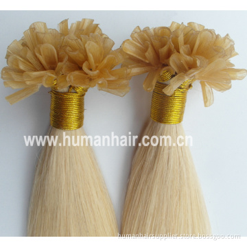 Light Color Pre-Bonded U-Tip Human Hair Extension